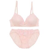 【ノンワイヤー】ガーリーフラワー刺繍 ノンワイヤーブラ＆ショーツ  | palissee | 詳細画像11 