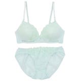 【ノンワイヤー】ガーリーフラワー刺繍 ノンワイヤーブラ＆ショーツ  | palissee | 詳細画像12 