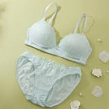 【ノンワイヤー】ガーリーフラワー刺繍 ノンワイヤーブラ＆ショーツ  | palissee | 詳細画像3 