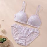 パープル | 【ノンワイヤー】チェリーレースノンワイヤーブラ＆ショーツ  | palissee