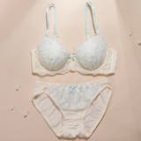 アイボリー | リボンブーケ３/４モールドカップブラ＆ショーツ | palissee