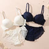 シンプルレース3/4モールドカップノンワイヤーブラ&ショーツ | palissee | 詳細画像4