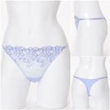 ブルー | ボタニカルフラワーレースＴバック | palissee