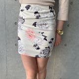 ホワイト | 花柄45丈ミニタイトスカート 2019 フラワータイトスカート | VANITY FACE