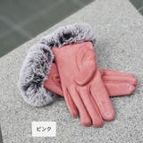 ピンク | ハード型リッチファー裏起毛手袋 手袋 ファー | VANITY FACE