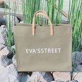 カーキ | ショルダーストラップ付キャンパスブックトートバッグ レディース バッグ | VANITY FACE