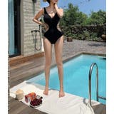 水着 レディース ブラック | 水着 & ビキニ レディース フィットネス通販 Upstairs | 詳細画像2 