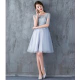 パーティードレス 花柄 刺繍 | パーティードレス通販 Precious Lady | 詳細画像2 