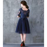 パーティードレス 花柄 刺繍 | パーティードレス通販 Precious Lady | 詳細画像11 