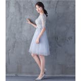 パーティードレス 花柄 刺繍 | パーティードレス通販 Precious Lady | 詳細画像3 