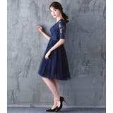 パーティードレス 花柄 刺繍 | パーティードレス通販 Precious Lady | 詳細画像10 