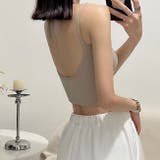 【綺麗に背中見せトップスが着られる！】ブラトップ 背中開き バックオープン | パーティードレス通販 Precious Lady | 詳細画像3 