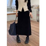 ブラック | タイトスカート リブ ロングスカート | パーティードレス通販 Precious Lady