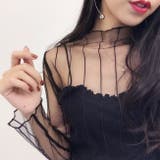 シースルー チュール トップス | パーティードレス通販 Precious Lady | 詳細画像14