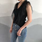 チュール ノースリーブ タンクトップ | パーティードレス通販 Precious Lady | 詳細画像5