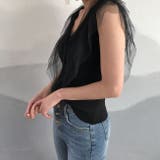 チュール ノースリーブ タンクトップ | パーティードレス通販 Precious Lady | 詳細画像6