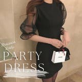 パーティードレス ブラック 黒 | パーティードレス通販 Precious Lady | 詳細画像1 