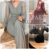 パーティードレス ブラック ピンク | パーティードレス通販 Precious Lady | 詳細画像1 