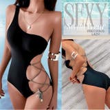 水着 レディース ブラック | 水着 & ビキニ レディース フィットネス通販 Upstairs | 詳細画像1 