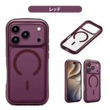 レッド | iPhone18Pro iPhone17Pro用 MagSafe対応 | Premium Style