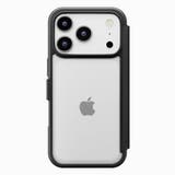 iPhone17Pro ガラスフリップケース ブラック | Premium Style | 詳細画像4 