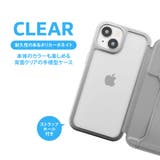 iPhone15 ケース 手帳型 カバー ブラック グレー ブルー クリア | Premium Style | 詳細画像4