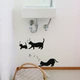 ウォールステッカー 貼ってはがせる 伸びネコ | アクセサリーショップPIENA | 詳細画像2 