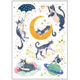 ウォールステッカー 猫の星空散歩 ハウスジーダ | アクセサリーショップPIENA | 詳細画像6