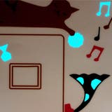 ウォールステッカー 猫のうたた寝シンフォニー 蛍光 | アクセサリーショップPIENA | 詳細画像3 