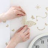 ウォールステッカー きらきらビーズの蝶 金色グリッター | アクセサリーショップPIENA | 詳細画像4