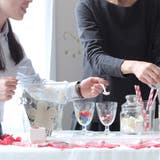 ウォールステッカー きらきらビーズのフラワー 金色グリッター | アクセサリーショップPIENA | 詳細画像1 