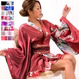 孔雀柄ミニ着物ドレス 和柄 衣装 | アクセサリーショップPIENA | 詳細画像1 