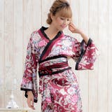 サテン和柄ロング着物ドレス 衣装 ダンス | アクセサリーショップPIENA | 詳細画像8 