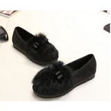 ふわふわファーリボンフラットパンプス 美脚 靴 ぺたんこ 痛くない 大人気 | アクセサリーショップPIENA | 詳細画像6 