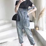 デニムサロペットパンツ レディース 春夏春夏 | アクセサリーショップPIENA | 詳細画像6