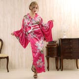 和柄サテン着物ロングドレス衣装 キャバドレス レディース | アクセサリーショップPIENA | 詳細画像3 