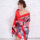 ツートンカラー花柄着物ドレス キャバドレス レディース | アクセサリーショップPIENA | 詳細画像8 