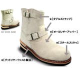 G＆B 本革スエード素材ショートエンジニアブーツ くつ | アクセサリーショップPIENA | 詳細画像9 