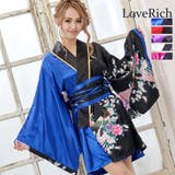 サテン和柄花魁ミニ着物ドレス キャバドレス 女性用 | アクセサリーショップPIENA | 詳細画像1 