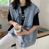 デニムベスト レディース 春夏秋冬 | アクセサリーショップPIENA | 詳細画像1 