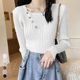 ニットトップス レディース 秋冬 | アクセサリーショップPIENA | 詳細画像1