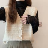 ニットベスト レディース 春秋冬 | アクセサリーショップPIENA | 詳細画像7 