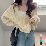 ニットカーディガン レディース 春秋冬 | アクセサリーショップPIENA | 詳細画像1 