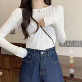 ニットトップス レディース 春秋冬 | アクセサリーショップPIENA | 詳細画像1