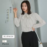 タイ付シャーリングパフブラウス ブラウス シャーリング | Pierrot | 詳細画像1