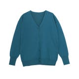 ブルーグリーン | 多機能ニットカーディガン カーディガン ニット | Pierrot