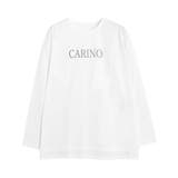 A/オフホワイト×チャコール | ロゴロングスリーブTシャツ Tシャツ カットソー | Pierrot