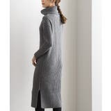 杢グレー | 選べる2ネックリブニットワンピース ワンピース リブ リブニット リブワンピ | Pierrot