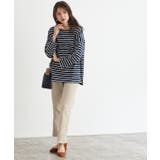 ツイルセミフレアパンツ ツイルパンツ フレアパンツ サイドスリット セミフレア | Pierrot | 詳細画像9 