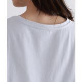綿100％ バックフリル切り替えTシャツ Tシャツ | Pierrot | 詳細画像5 
